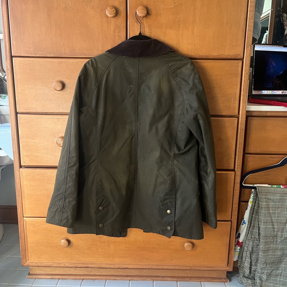 Barbour Waxed Utility Jacket Liberty Limited Edition Sz 4 - Picture 4 of 5